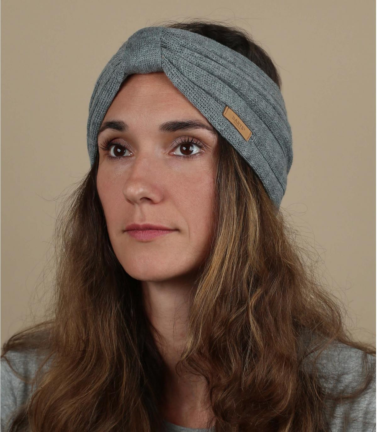 grijze geknoopte hoofdband Zitoun Headband heather grey